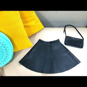 American Apparel leather mini skirt XS